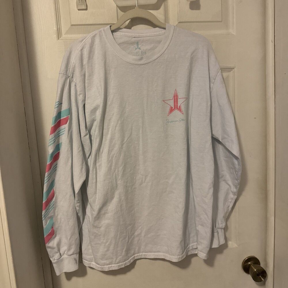 Jeffree Star Make Up Artist Snow Flake White X-Large Long-Sleeve T-Shirt